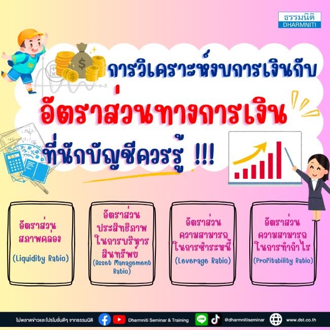 การวิเคราะห์งบการเงินกับอัตราส่วนทางการเงินที่นักบัญชีควรรู้