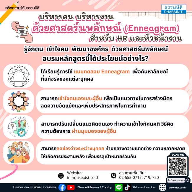 รู้จักตน เข้าใจคน พัฒนาองค์กร ด้วยศาสตร์นพลักษณ์