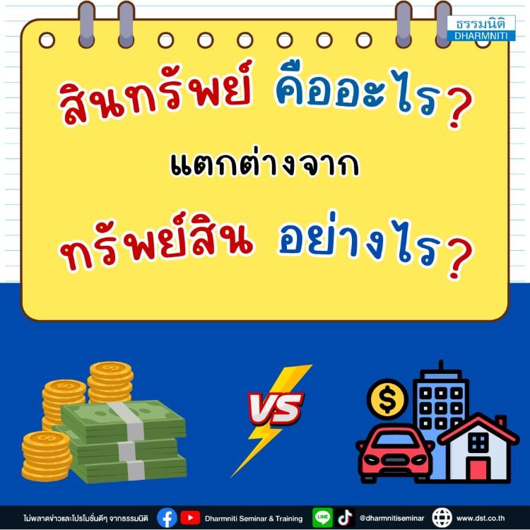 สินทรัพย์คืออะไร แตกต่างจากทรัพย์สินอย่างไร 