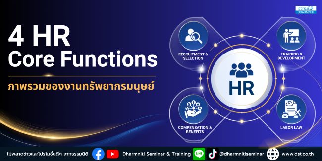 4 hr core functions ภาพรวมของงานทรัพยากรมนุษย์ 